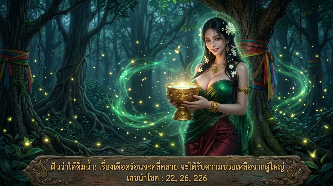 ฝันว่าดื่มน้ำหรือเครื่องดื่ม